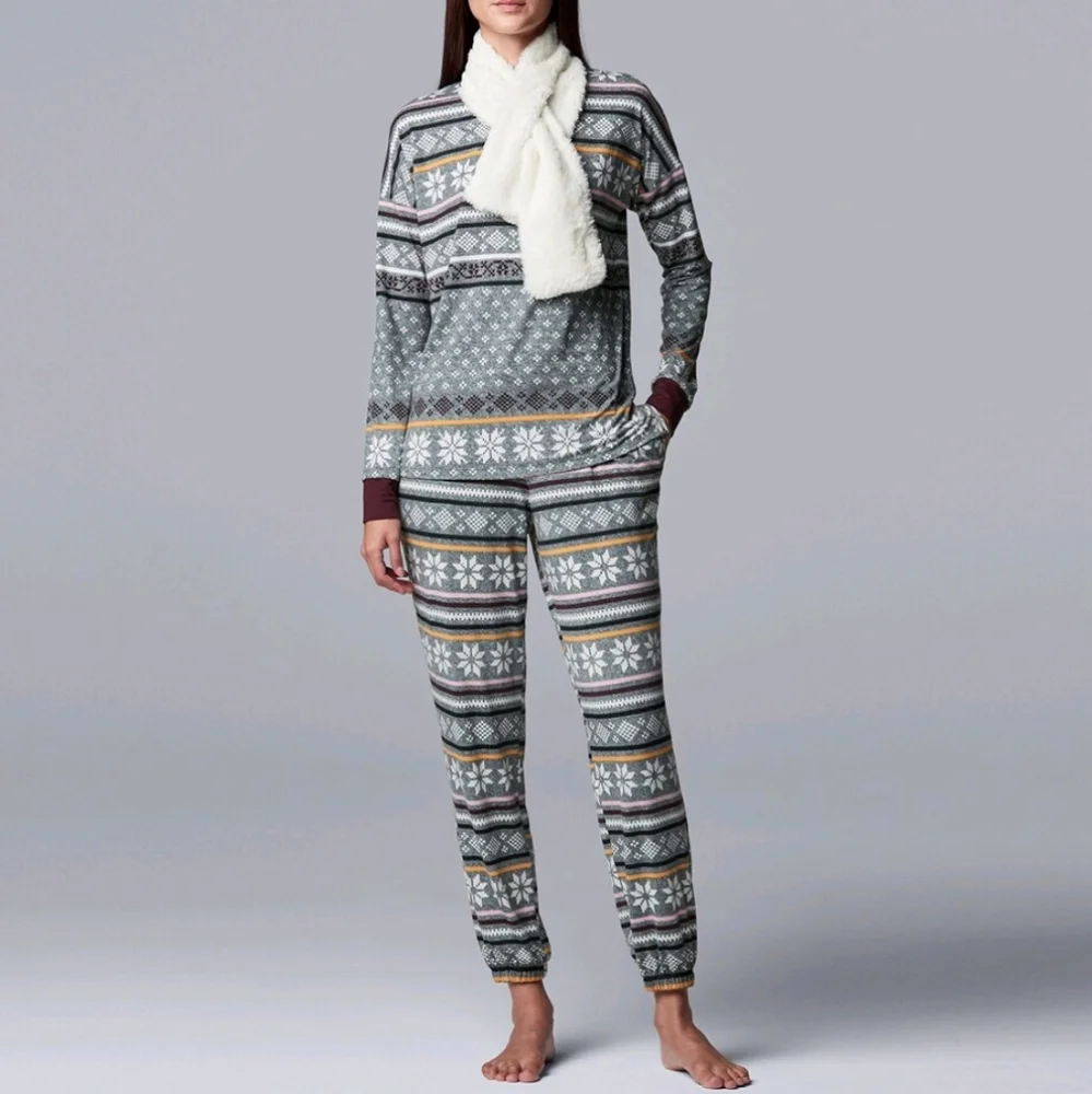 Vera Wang 3 piece pajama